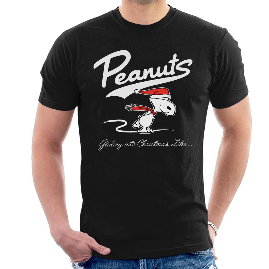 T-Shirt Uomo Peanuts Christmas – Snoopy Light House – Maglietta Corta