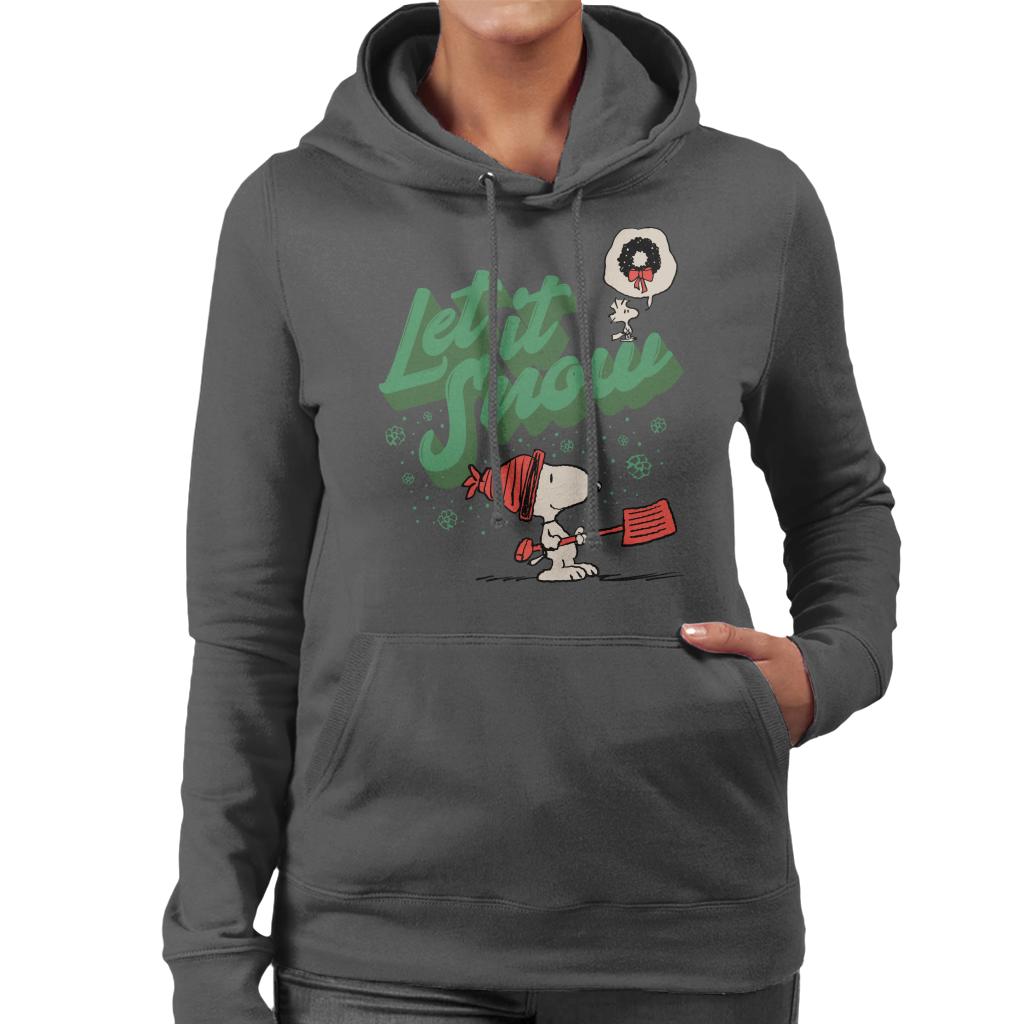 Peanuts Snow Cotton Sweatshirt Green main image 1