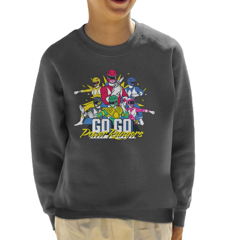 All+Every Sweatshirt Enfant Power Rangers Go Go Retro 90s - Hoodie Officiel Manches Longues