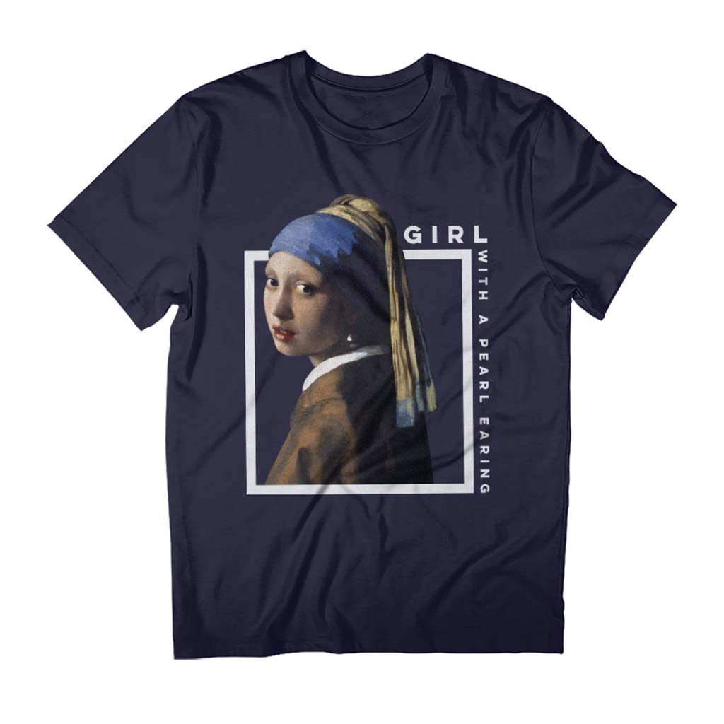 Girl With a Pearl Earing Vermeer Men's T-Shirt-ALL + EVERY