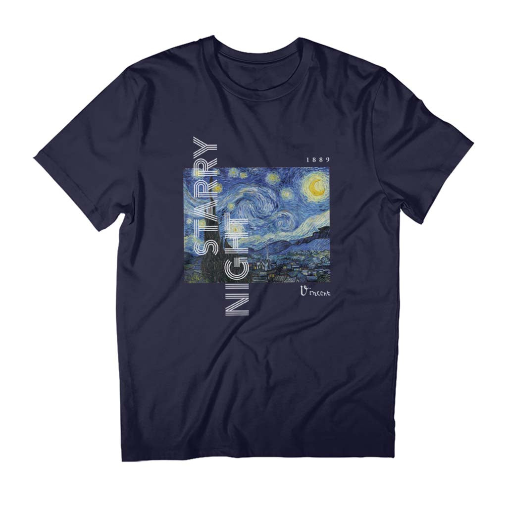 Starry Night Van Gogh Men's T-Shirt-ALL + EVERY