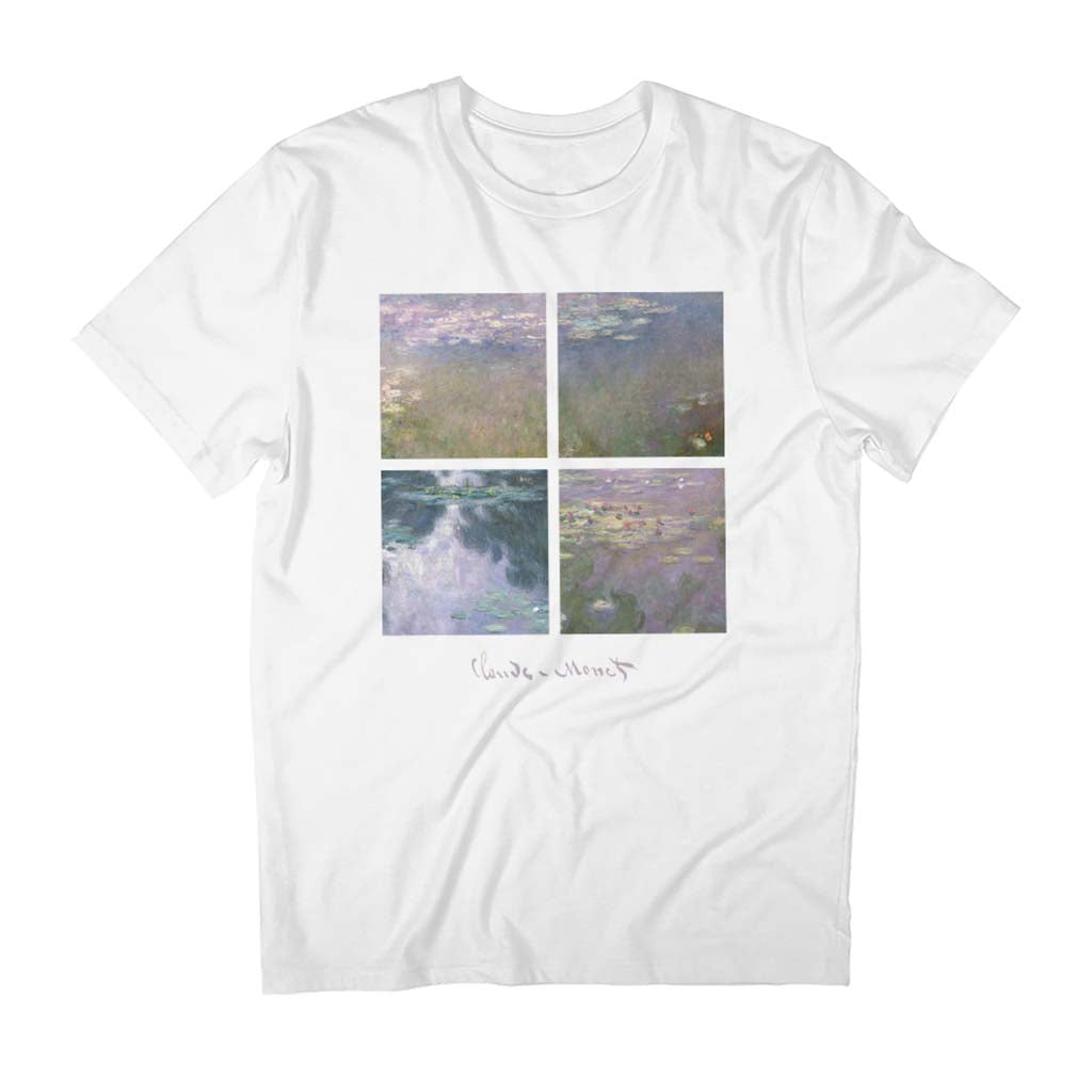 Water Lilly Collection Monet Men's T-Shirt-ALL + EVERY