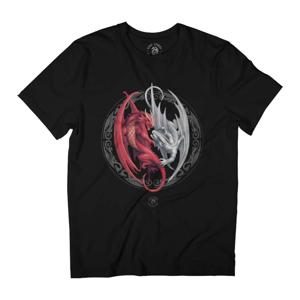 Merlin's Dragons Gothic Fantasy Anne Stokes Collection Men's T-Shirt-ALL + EVERY