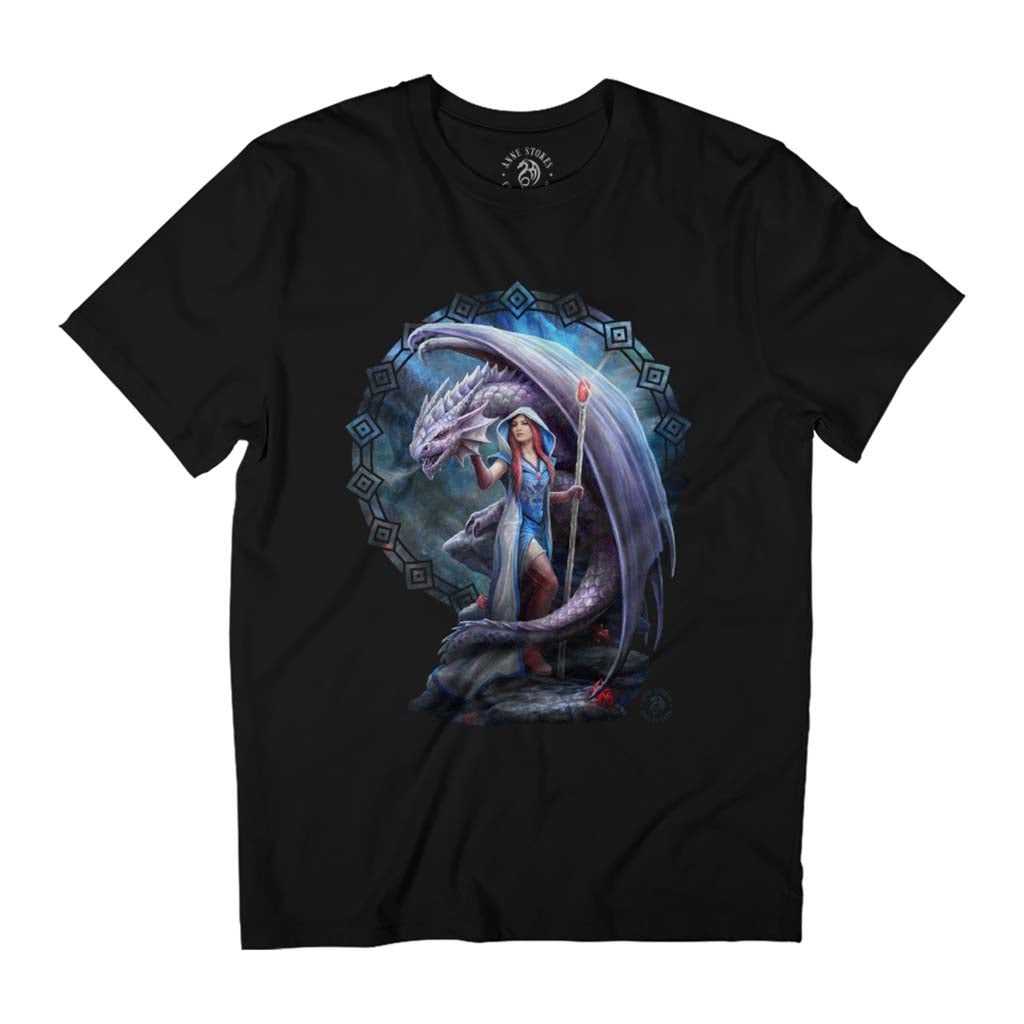 Dragon Mage Fantasy Anne Stokes Collection Men's T-Shirt-ALL + EVERY