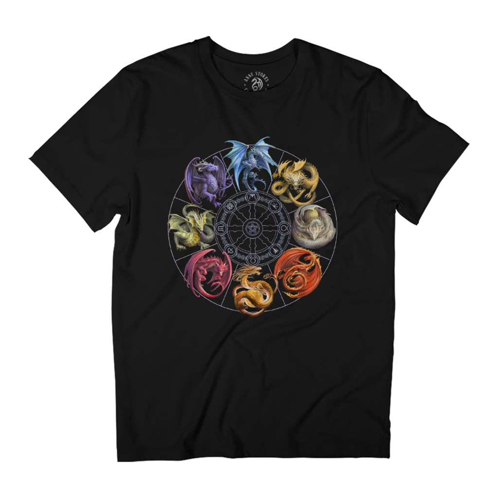 Dragons Of The Sabbats Anne Stokes Collection Men's T-Shirt-ALL + EVERY