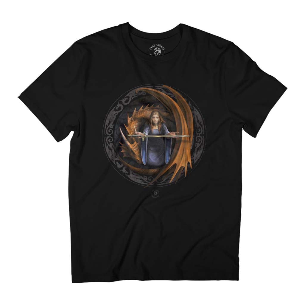 The Truth Sleeping Dragon Anne Stokes Collection Men's T-Shirt-ALL + EVERY