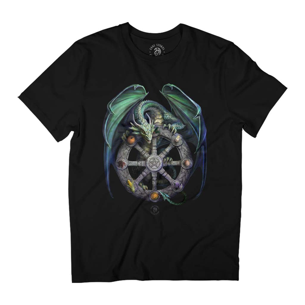 Year Of The Magical Dragon Gothic Anne Stokes Collection Men's T-Shirt-ALL + EVERY