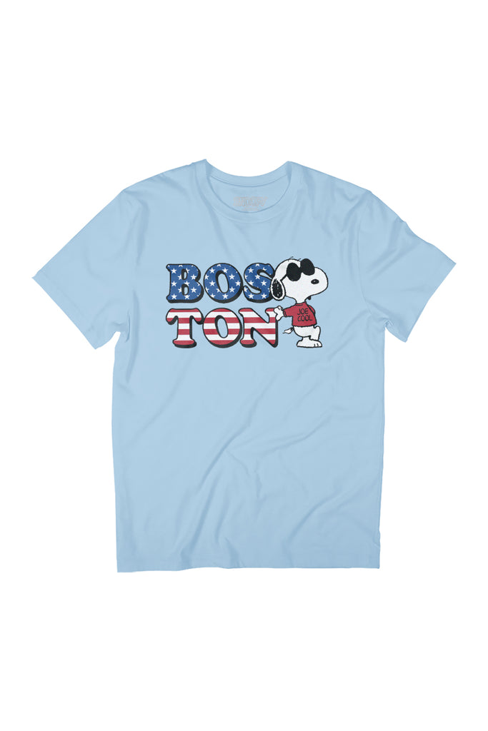 Peanuts Boston Snoopy Joe Cool Women's Relaxed Fit T-Shirt-ALL + EVERY