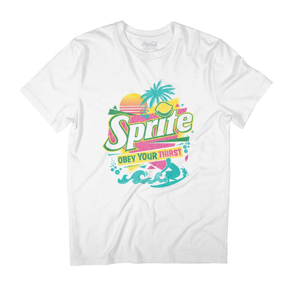 Sprite Retro 90s Beach Obey Your Thirst Men's T-Shirt