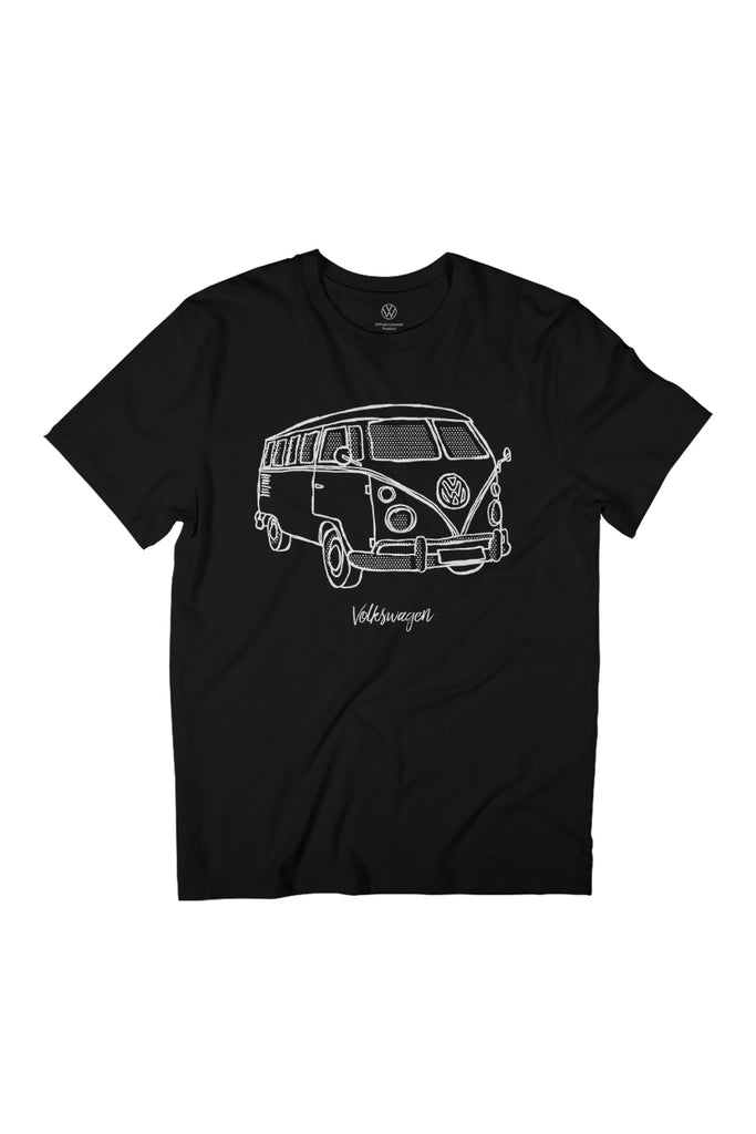 Volkswagen Camper Doodle Women's Relaxed Fit T-Shirt-ALL + EVERY