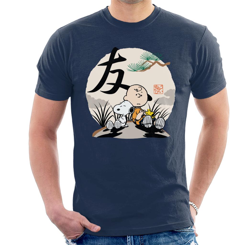 Peanuts Charlie Brown & Friends Japan Men's T-Shirt-ALL + EVERY