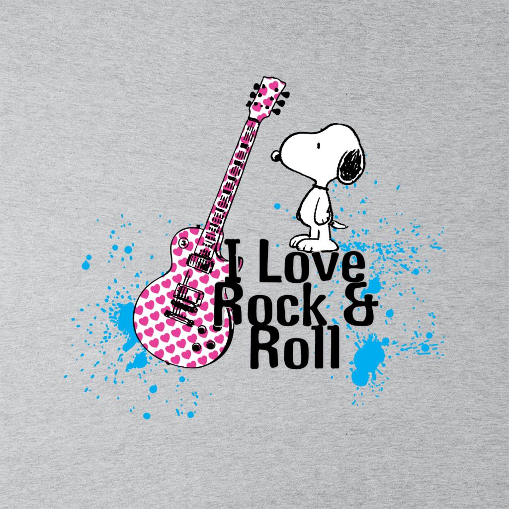 Peanuts I love Rock & Roll Snoopy Men's T-Shirt-ALL + EVERY