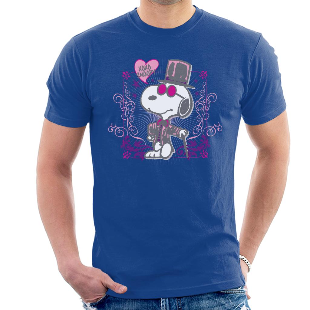 Peanuts Snoopy Love XOXO Men's T-Shirt-ALL + EVERY