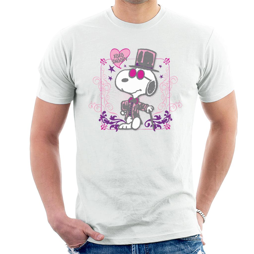 Peanuts Snoopy Love XOXO Men's T-Shirt-ALL + EVERY