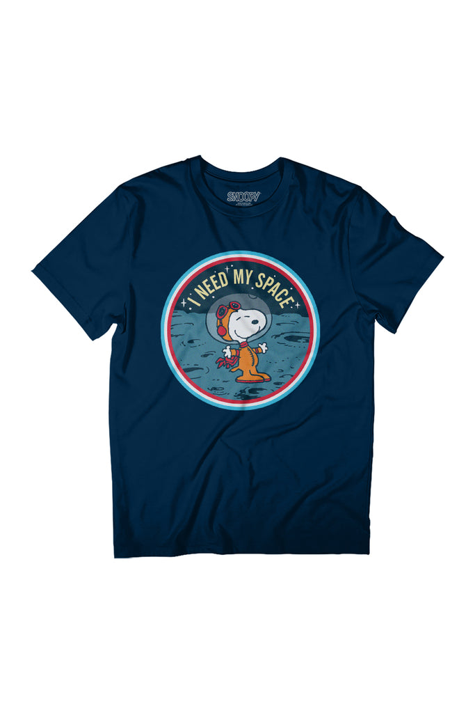 Peanuts Snoopy On The Moon I Need My Space Women's Relaxed Fit T-Shirt-ALL + EVERY