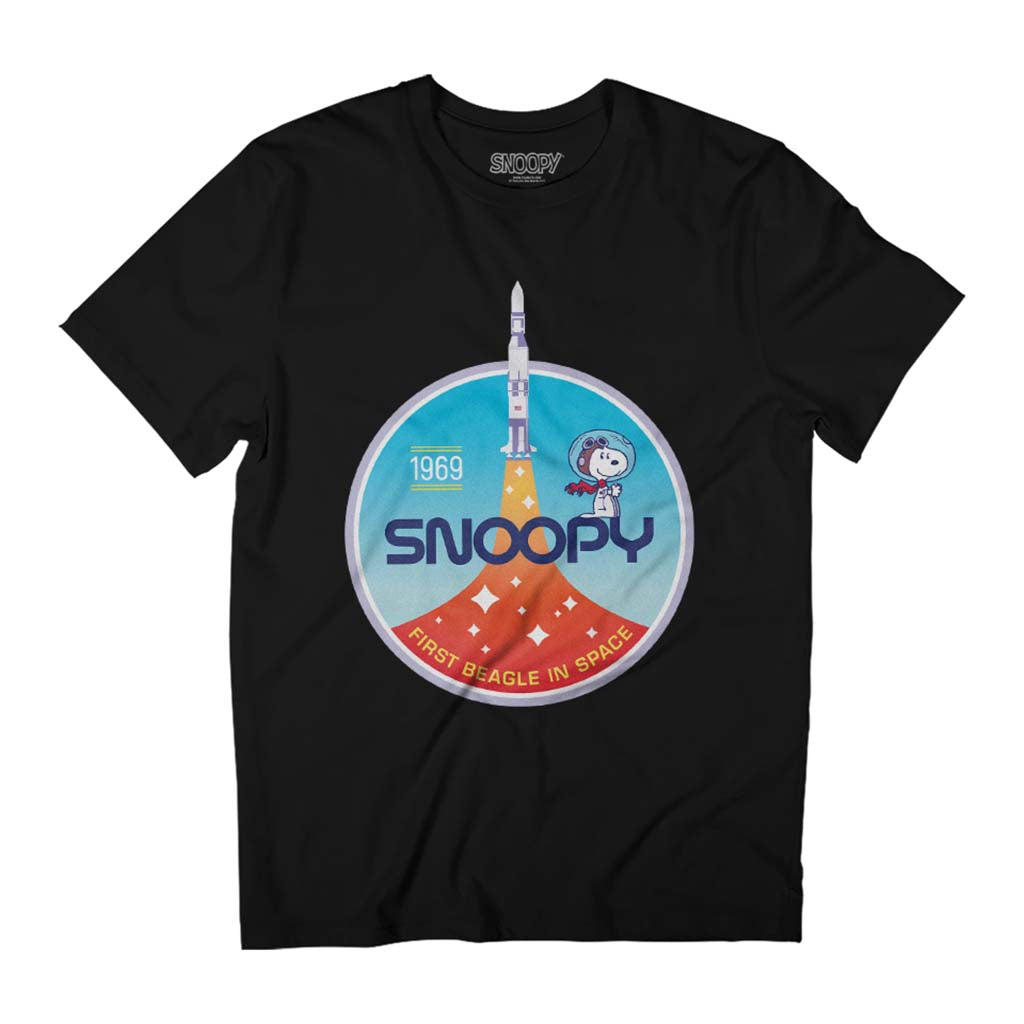 Peanuts Snoopy Rocket Take Off Men's T-Shirt