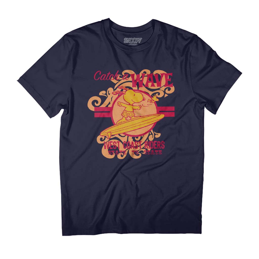 Peanuts Snoopy Catch A Wave Men's T-Shirt