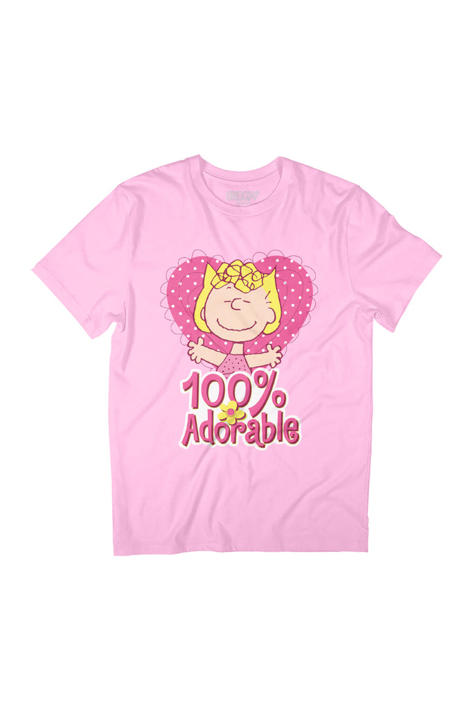 Peanuts Sally Brown Pink And Adorable Women's Relaxed Fit T-Shirt-ALL + EVERY