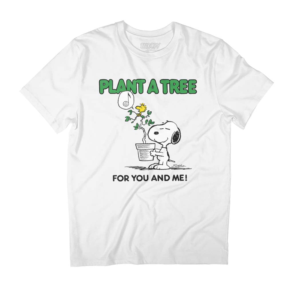 Peanuts Snoopy Plant A Tree Men's T-Shirt