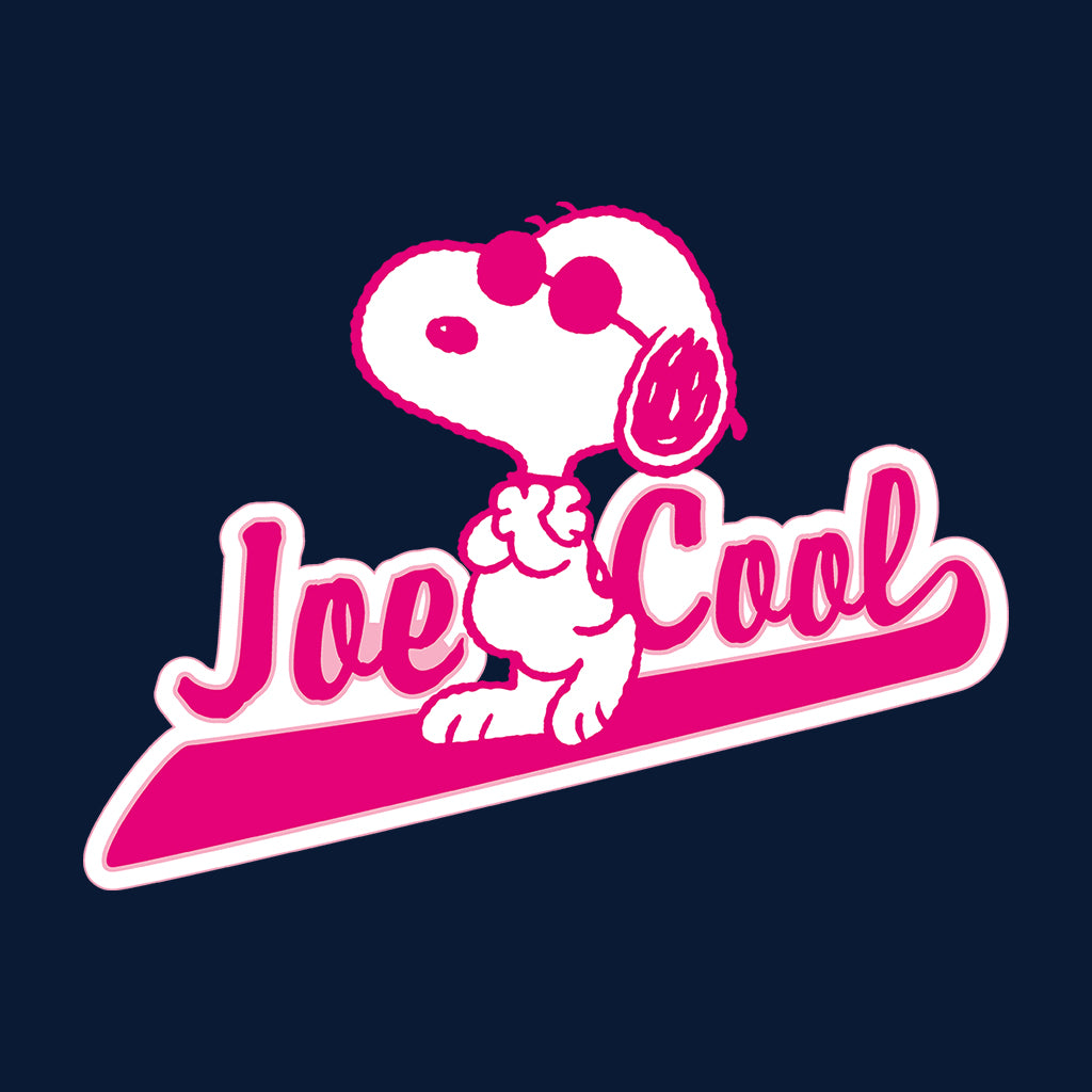 Peanuts Joe Cool Snoopy Baseball Text Men's T-Shirt-ALL + EVERY