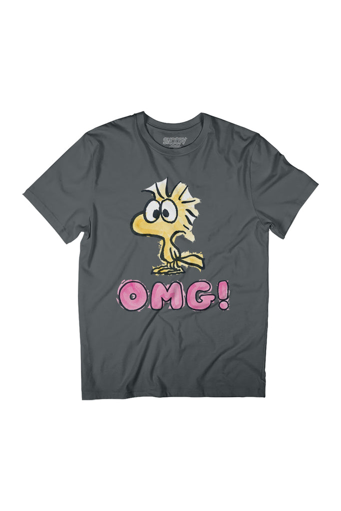 Peanuts Woodstock OMG Women's Relaxed Fit T-Shirt-ALL + EVERY