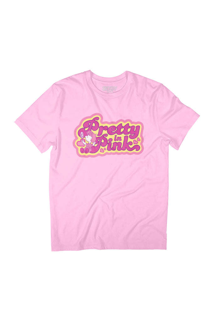 Peanuts Pretty In Pink Women's Relaxed Fit T-Shirt-ALL + EVERY