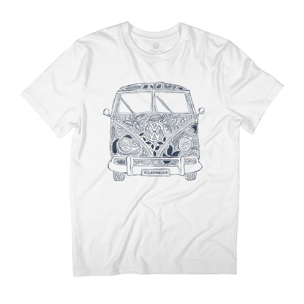 Volkswagen Camper Flowers Design Men's T-Shirt