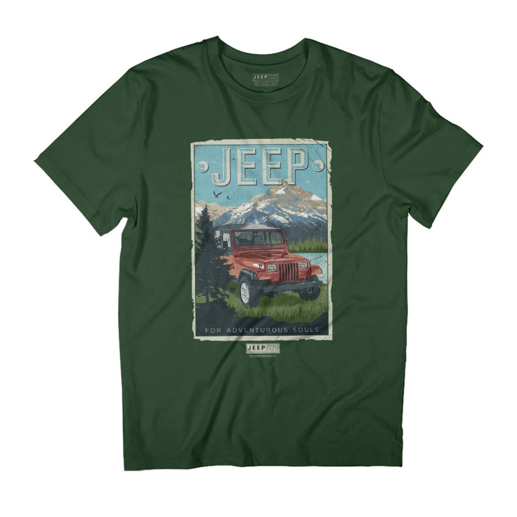 Jeep Mountain For Adventurous Souls Men's T-Shirt