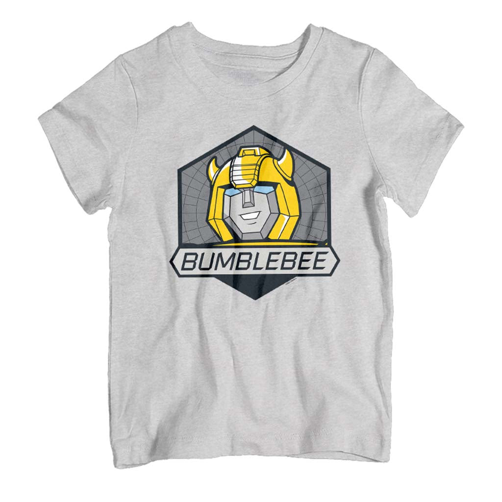 Transformers Bumblebee Retro Face Badge Kid's T-Shirt