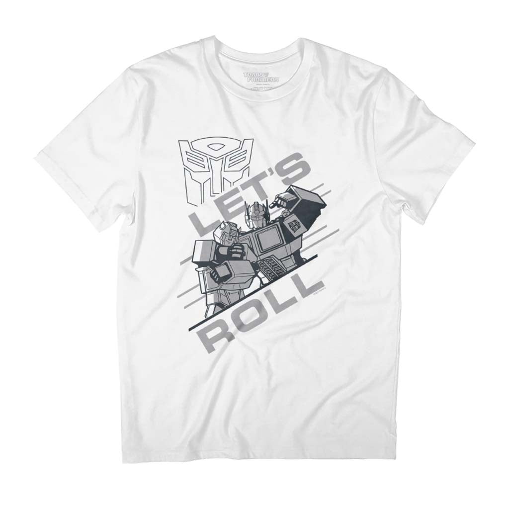 Transformers Autobots Optimus Prime Let's Roll Men's T-Shirt-ALL + EVERY