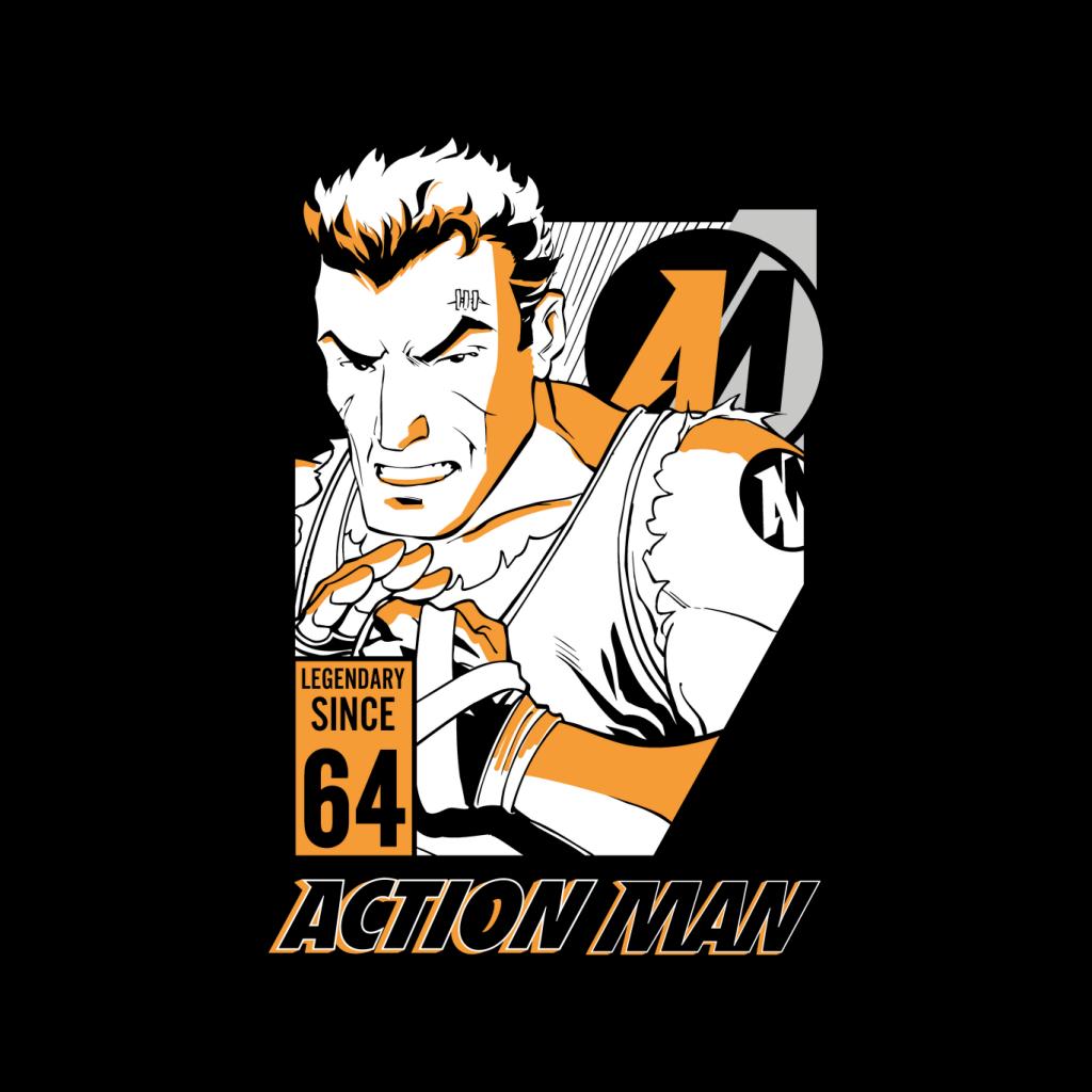 Action Man Cartoon Fight Pose Men's T-Shirt-ALL + EVERY