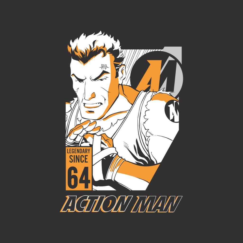 Action Man Cartoon Fight Pose Men's Sweatshirt-ALL + EVERY