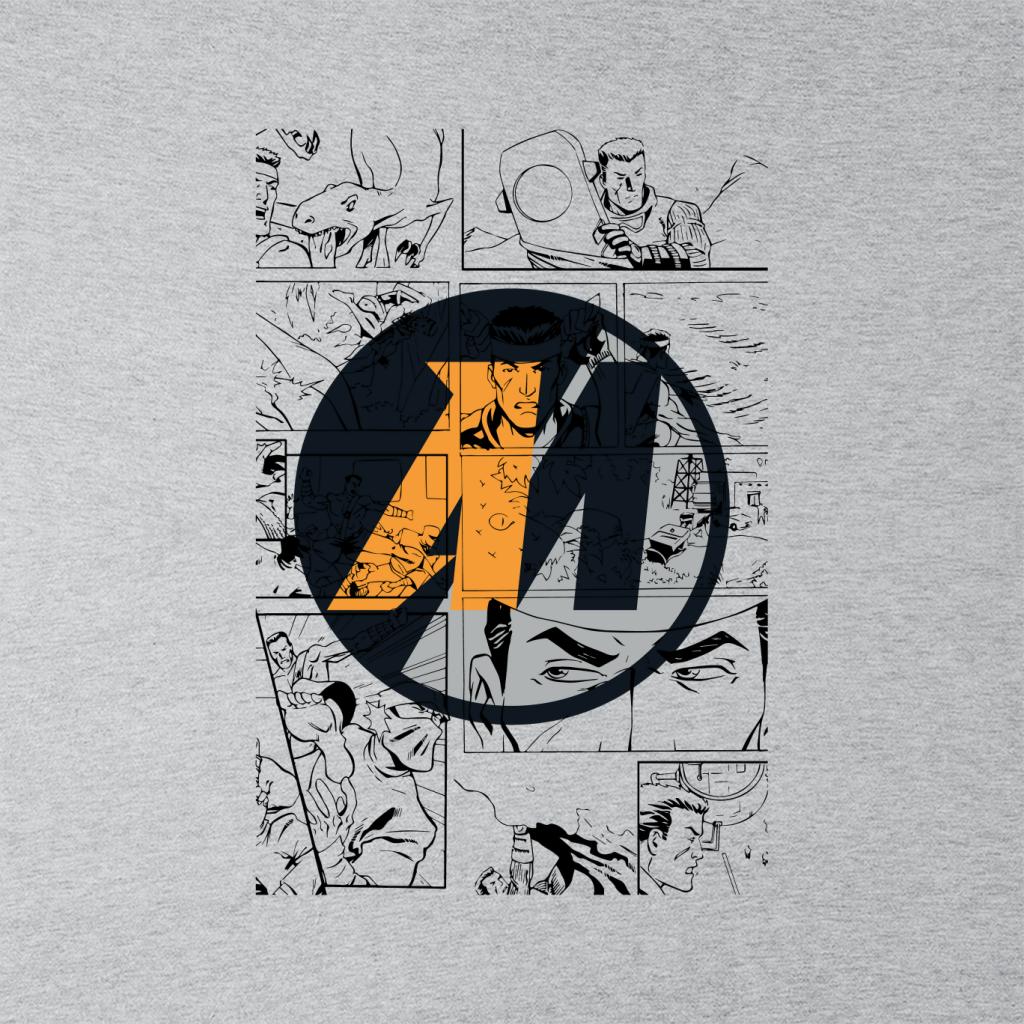 Action Man Comic Strip M Logo Women's Hooded Sweatshirt-ALL + EVERY