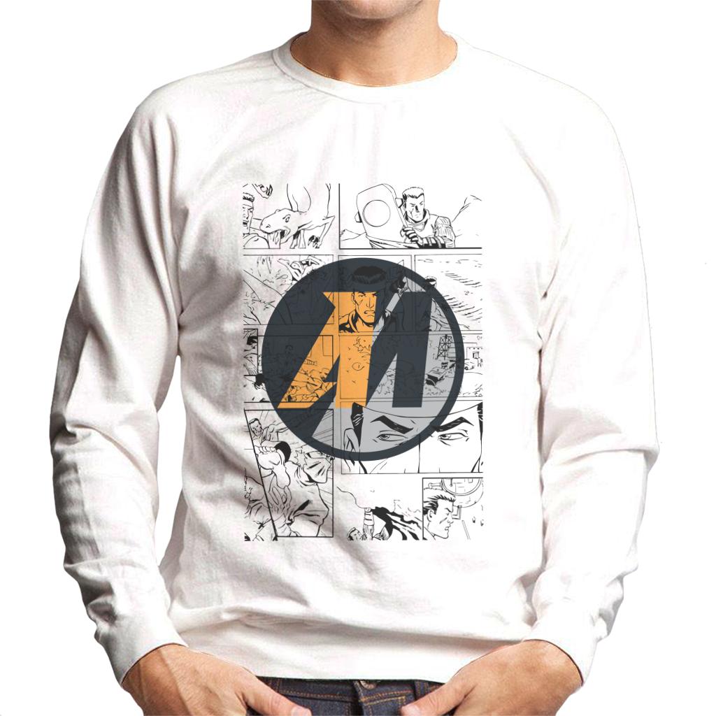 Action Man Comic Strip M Logo Men's Sweatshirt-ALL + EVERY