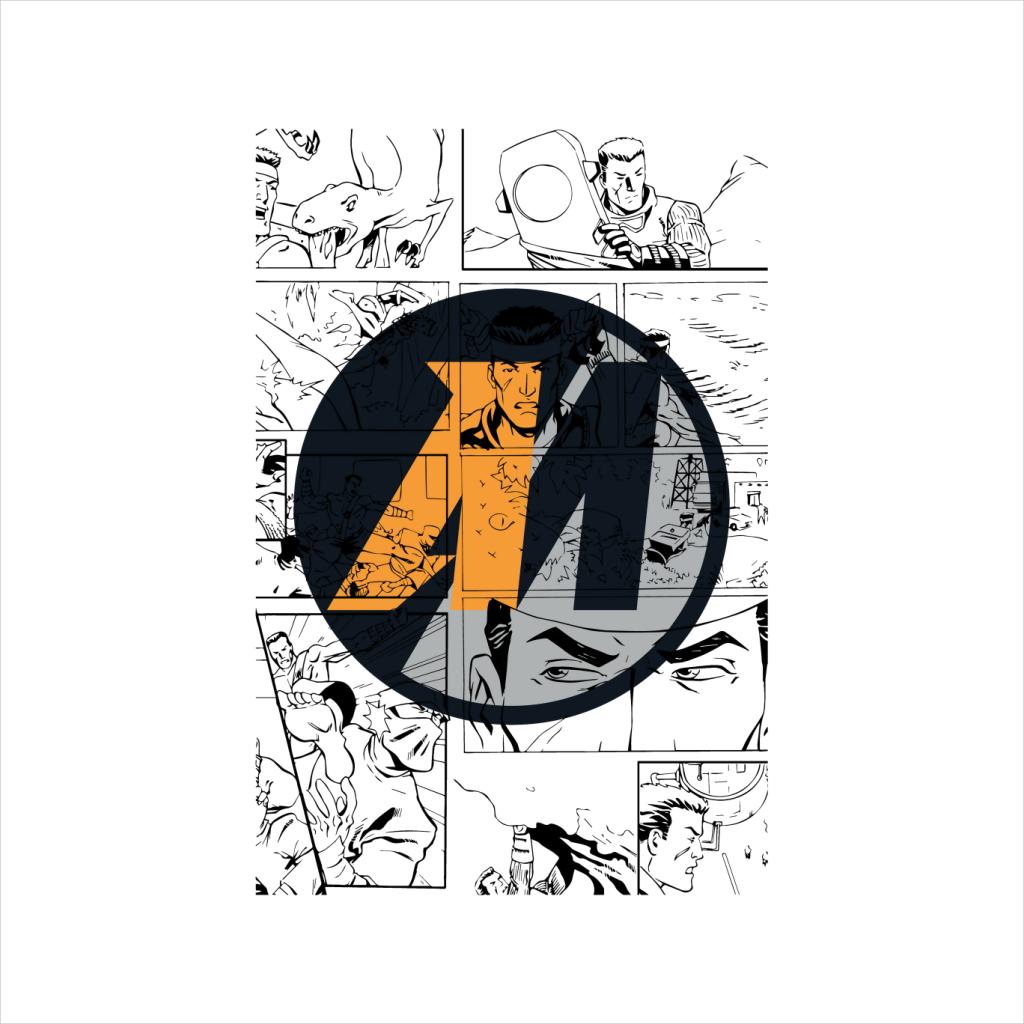 Action Man Comic Strip M Logo Men's Hooded Sweatshirt-ALL + EVERY