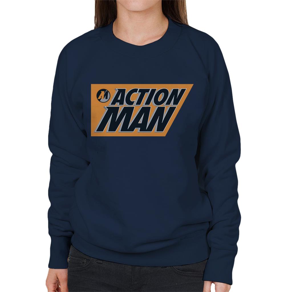 Action Man 90s Comic Book Logo Women's Sweatshirt-ALL + EVERY
