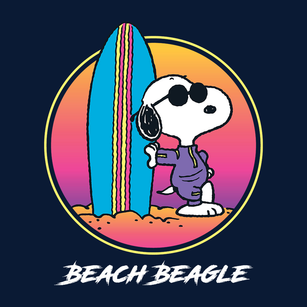Peanuts Beach Beagle Surf Snoopy Men's T-Shirt-ALL + EVERY