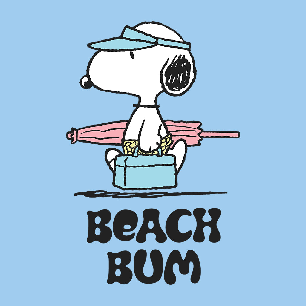 Peanuts Beach Bum Snoopy Men's T-Shirt-ALL + EVERY