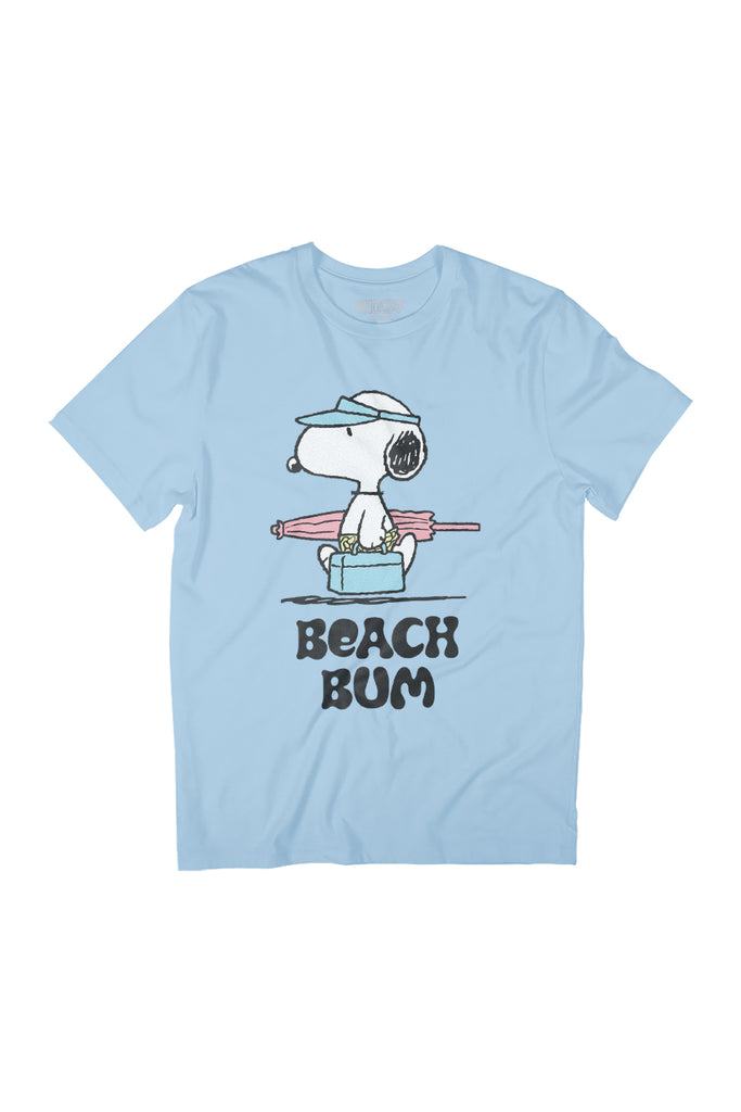 Peanuts Beach Bum Snoopy Women's Relaxed Fit T-Shirt-ALL + EVERY