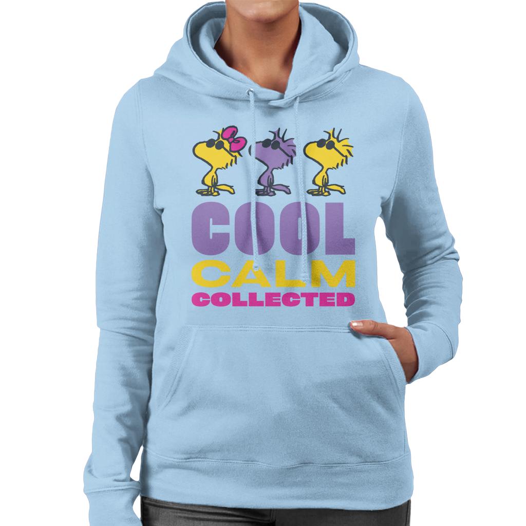 Peanuts Woodstock Cool Calm Collected Women's Hooded Sweatshirt-ALL + EVERY