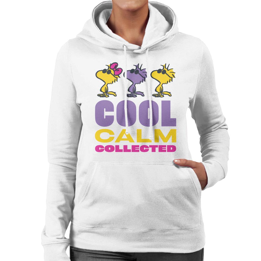 Peanuts Woodstock Cool Calm Collected Women's Hooded Sweatshirt-ALL + EVERY