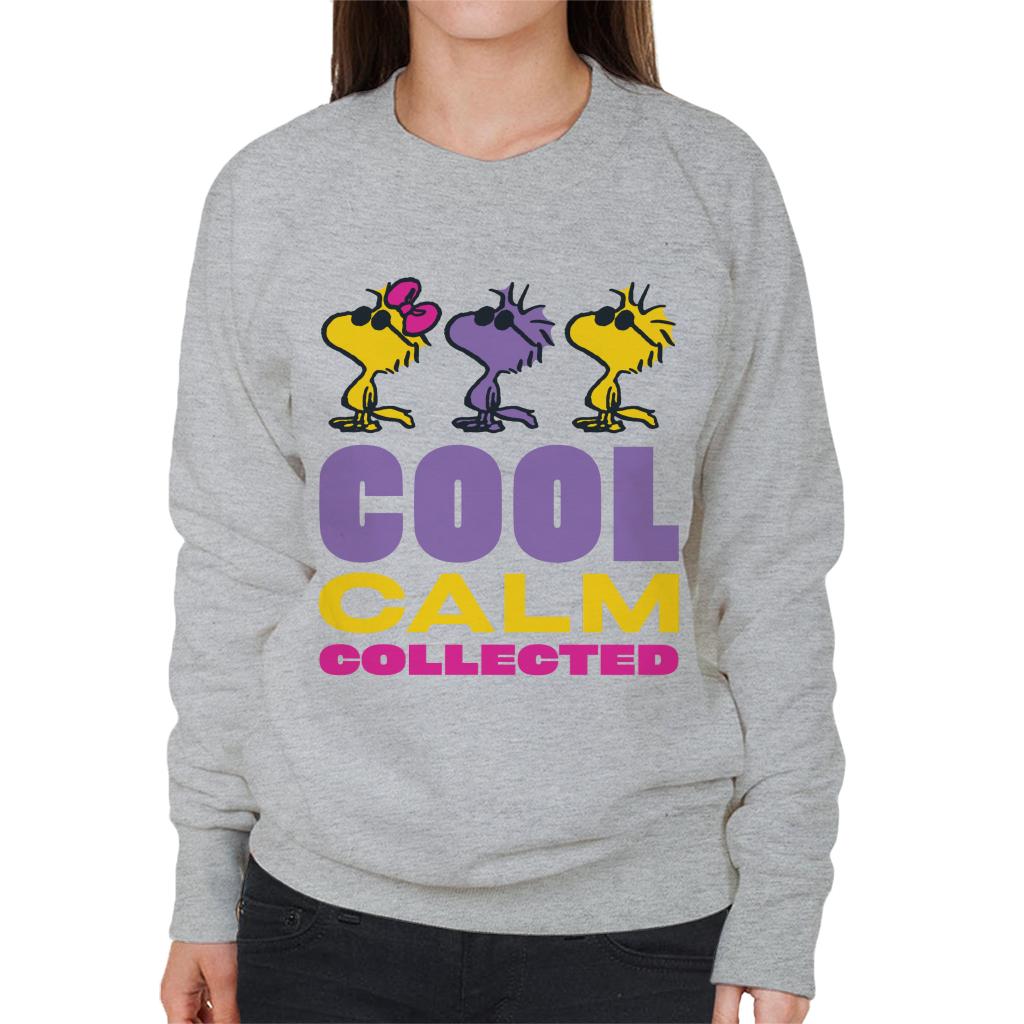 Peanuts Woodstock Cool Calm Collected Women's Sweatshirt-ALL + EVERY