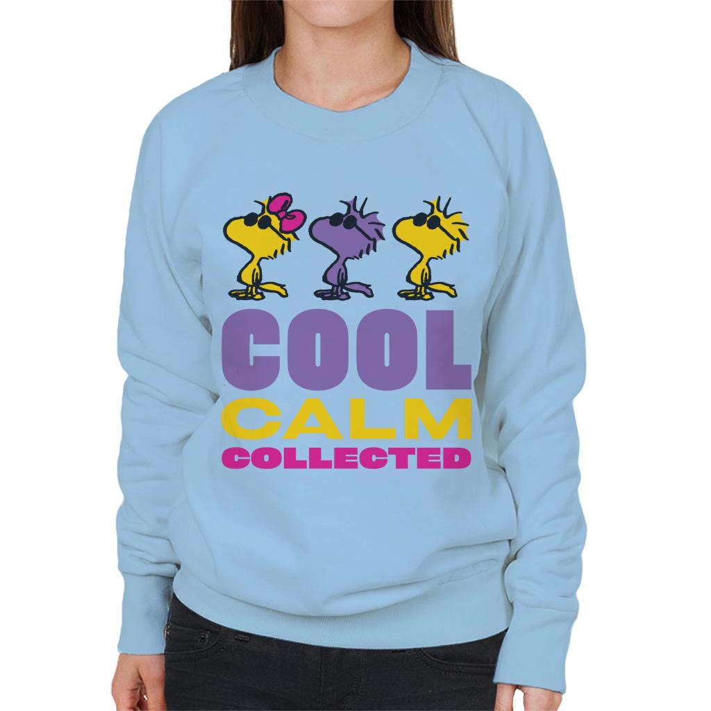 Peanuts Woodstock Cool Calm Collected Women's Sweatshirt-ALL + EVERY