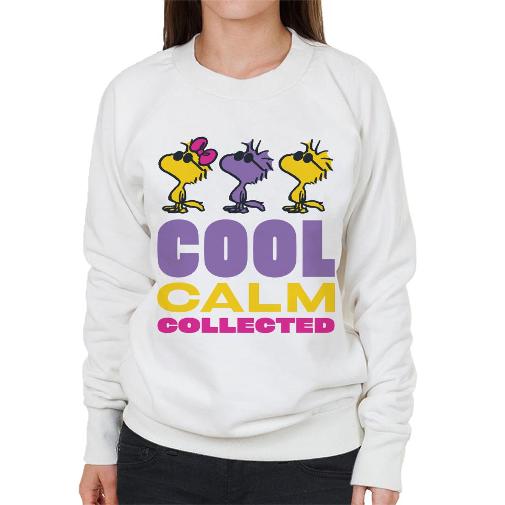 Peanuts Woodstock Cool Calm Collected Women's Sweatshirt-ALL + EVERY