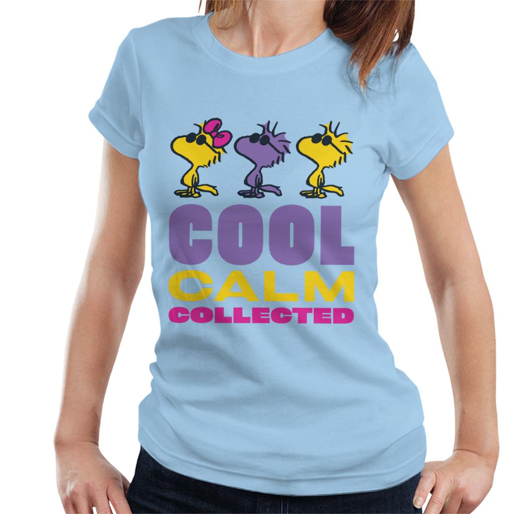 Peanuts Woodstock Cool Calm Collected Women's T-Shirt-ALL + EVERY
