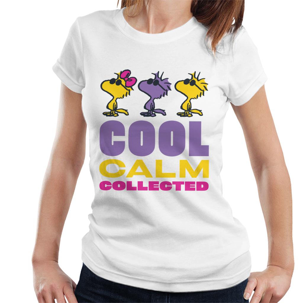 Peanuts Woodstock Cool Calm Collected Women's T-Shirt-ALL + EVERY