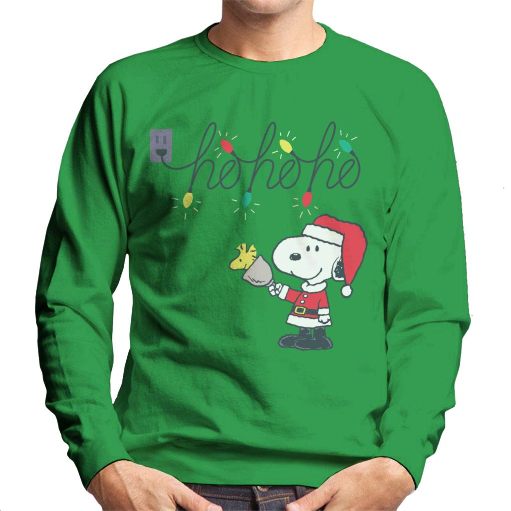 Peanuts Christmas Santa Snoopy Ho Ho Ho Men's Sweatshirt-ALL + EVERY