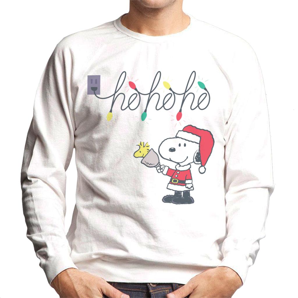 Peanuts Christmas Santa Snoopy Ho Ho Ho Men's Sweatshirt-ALL + EVERY