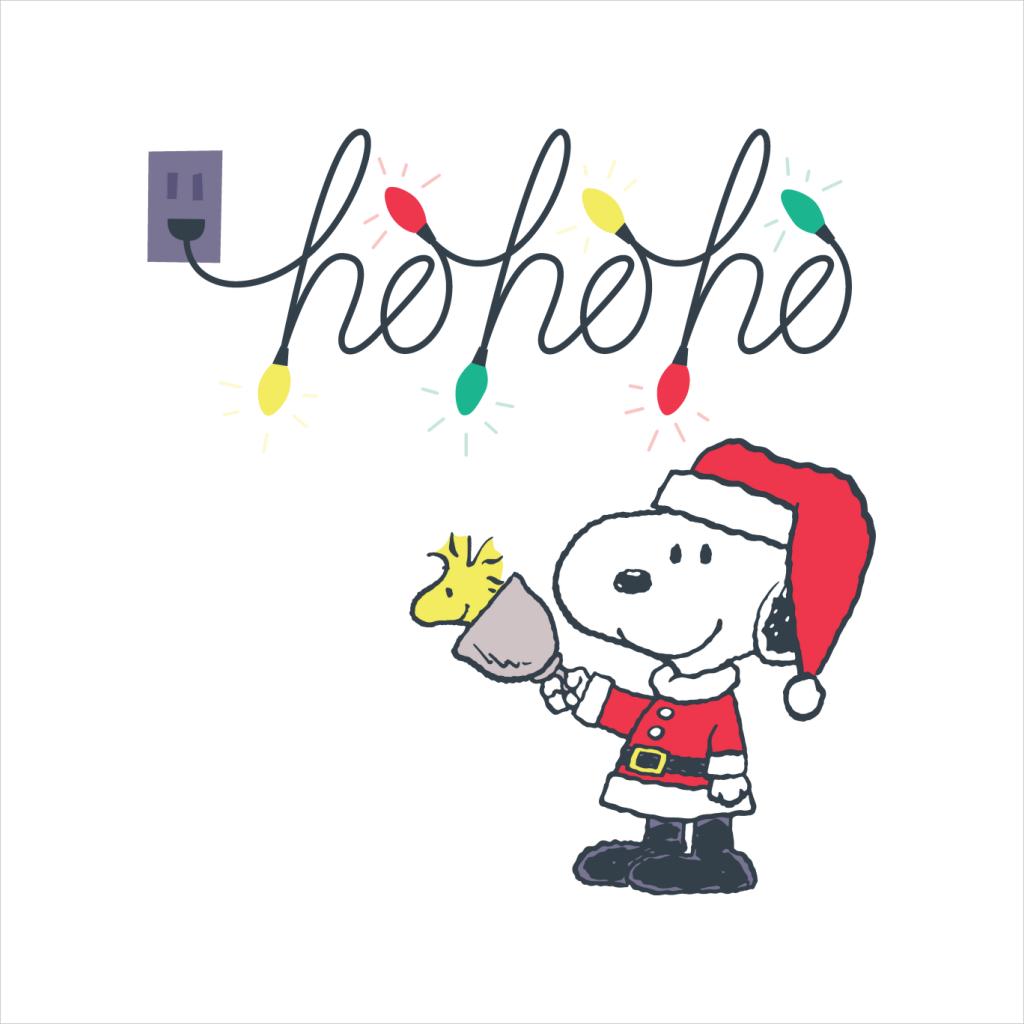 Peanuts Christmas Santa Snoopy Ho Ho Ho Women's Hooded Sweatshirt-ALL + EVERY