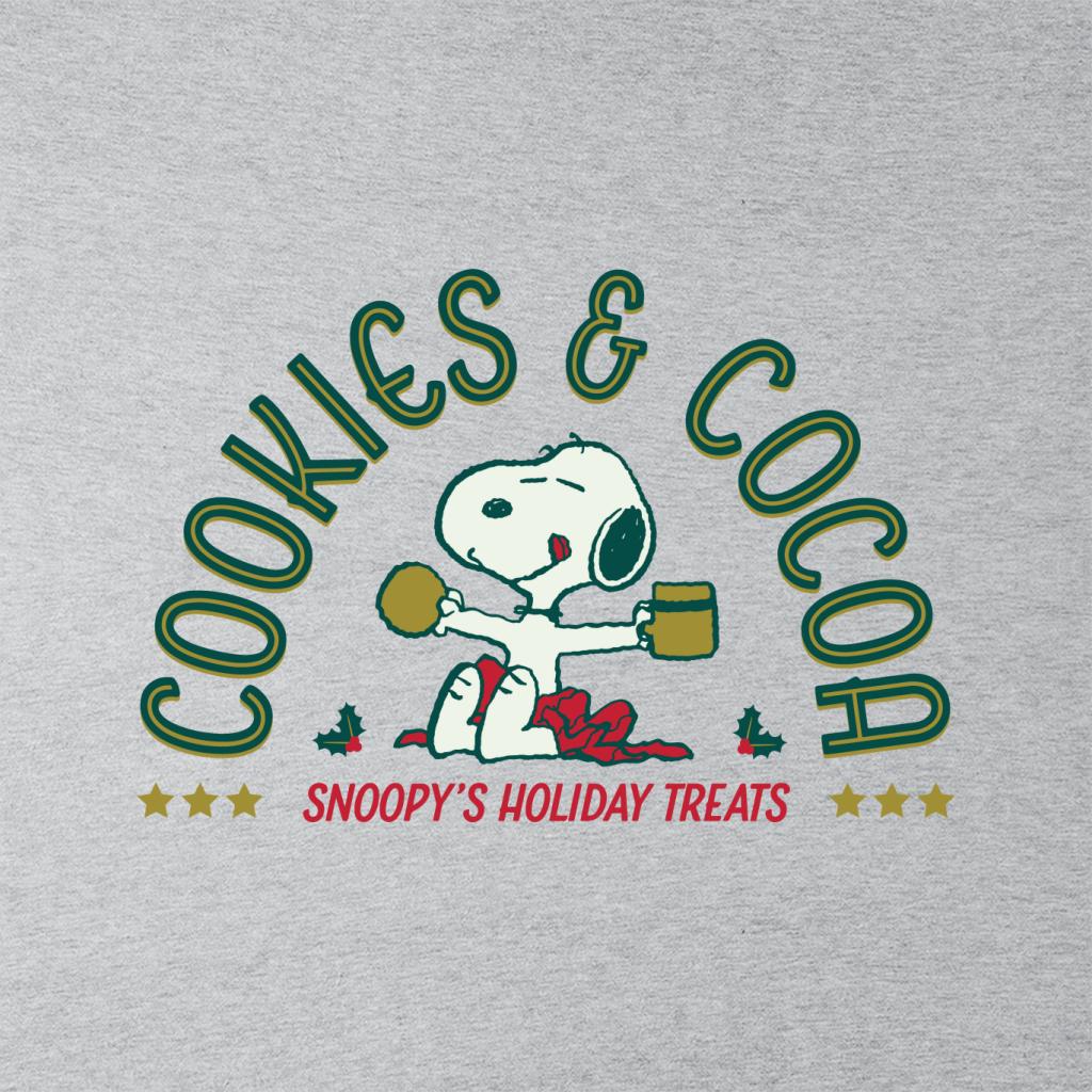 Peanuts Christmas Snoopy Cookies And Cocoa Women's Sweatshirt-ALL + EVERY